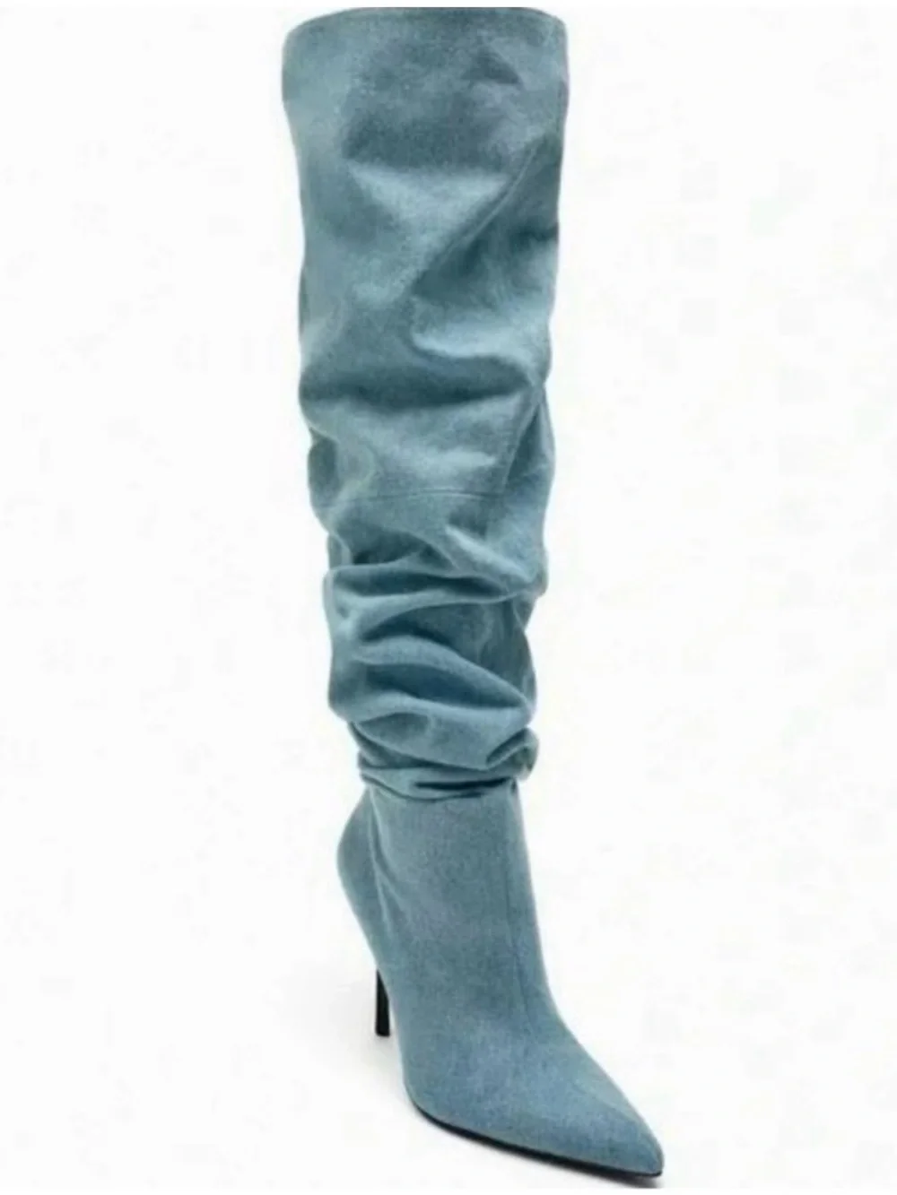 NEW! Zara denim over the Knee Boots